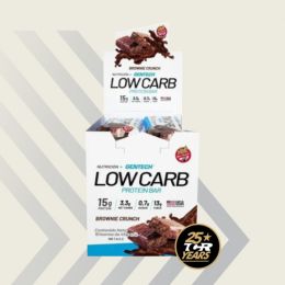 Lowcarb Protein Bar Gentech® - 10 unid. - Brownie Crunch
